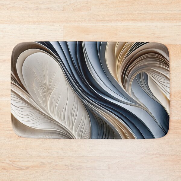 Item preview, Golden Air - Soft Blue and Gold Flowing Abstract designed and sold by FutureImaging.