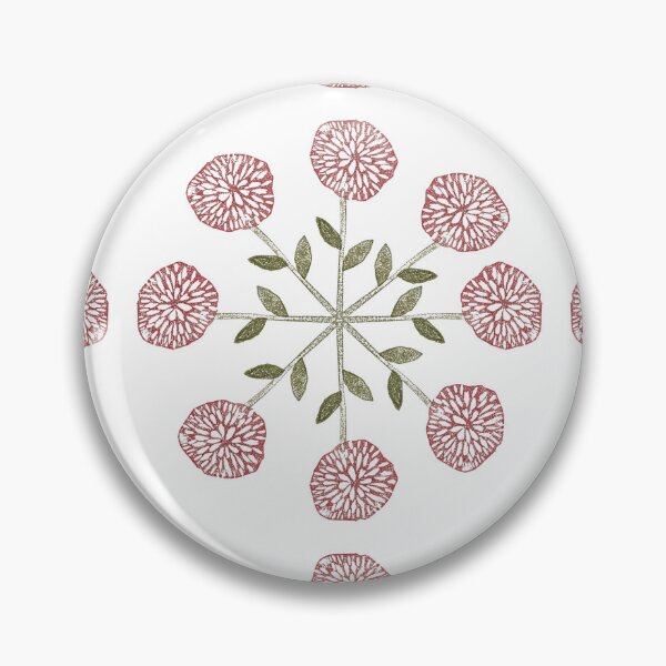 Item preview, Block print floral hand carved tiles designed and sold by Boy and Belugee.
