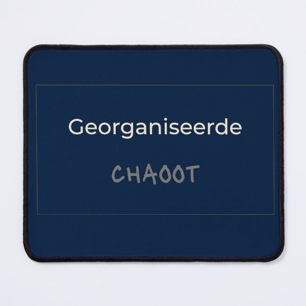 Item preview, Georganiseerde CHAOOT | Dutch Humor Quote | Organized Chaos | Navy Gold Design | Lines designed and sold by BalancedCoNL.