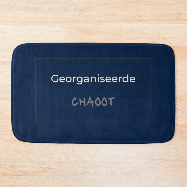 Item preview, Georganiseerde CHAOOT | Dutch Humor Quote | Organized Chaos | Navy Gold Design | Lines designed and sold by BalancedCoNL.