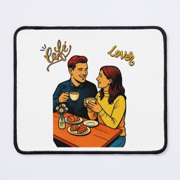Item preview, Café Lover Vintage Pop Art Coffee Date Illustration designed and sold by Miheerala.