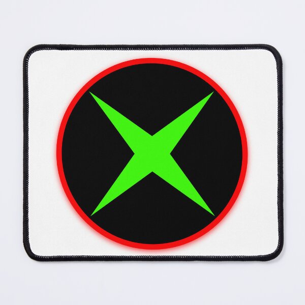 Item preview, Red Ring Green X designed and sold by Wolf Wendigo.