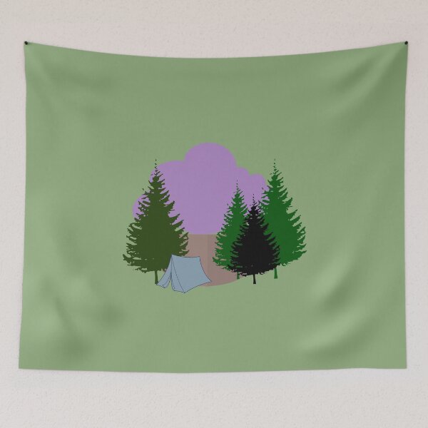 Item preview, Camping Outdoors with the Pines designed and sold by Sage2026.
