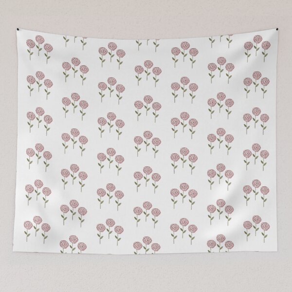 Item preview, Block print floral hand carved group of three half drop pattern designed and sold by Boy and Belugee.