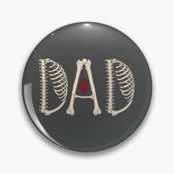 Item preview, Skeleton Dad Anatomical Bones DAD Typography designed and sold by jonrbdesigns.