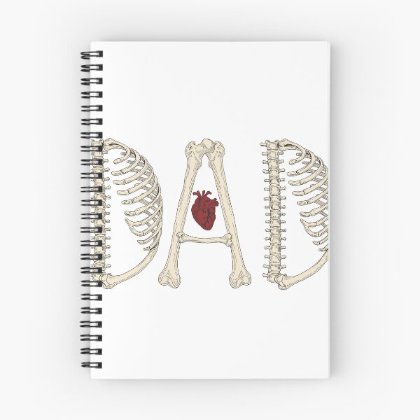 Item preview, Skeleton Dad Anatomical Bones DAD Typography designed and sold by jonrbdesigns.