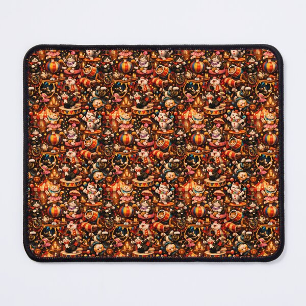 Item preview, Seamless pattern of cats performing funny circus acts designed and sold by elopezstock.