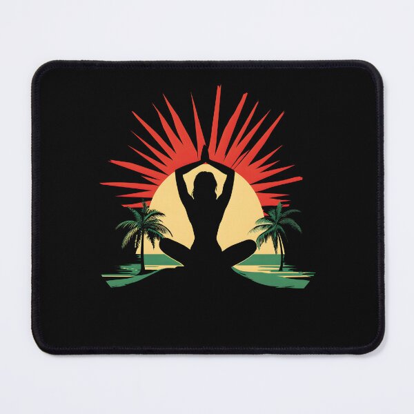 Item preview, Mindfulness Yoga Vintage Sunset designed and sold by AlchemyColor.
