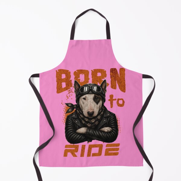 Item preview, Bull Terrier Biker Design – Born To Ride Funny Motorcycle Bull Terrier Gift designed and sold by PixelsPaws.