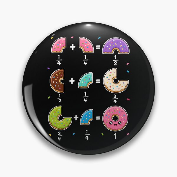 Item preview, Donut Fractions Learning Math Humor designed and sold by HandicraftArt.