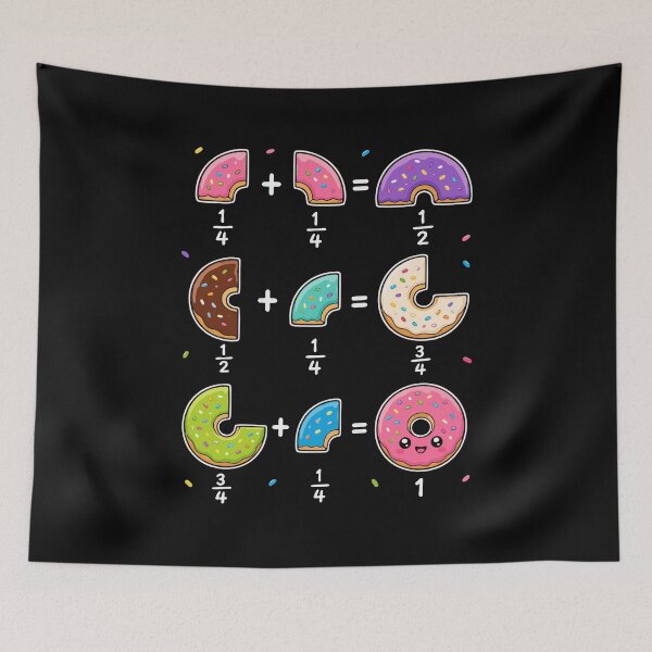Item preview, Donut Fractions Learning Math Humor designed and sold by HandicraftArt.