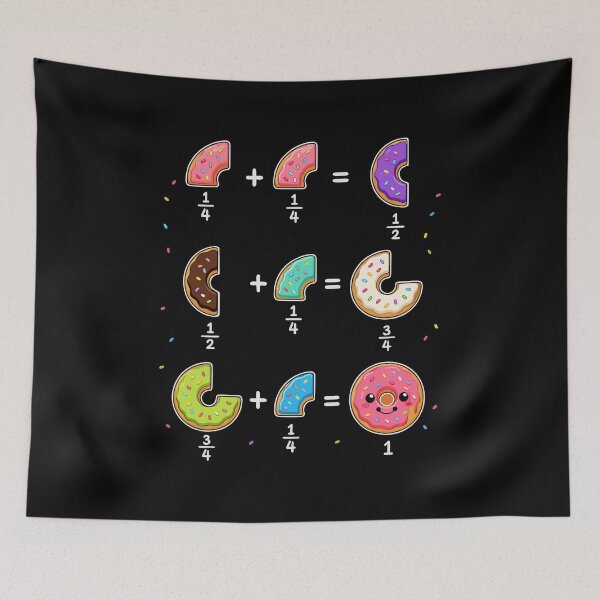 Item preview, Donut Fractions Learning Math Humor designed and sold by HandicraftArt.