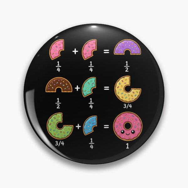 Item preview, Donut Fractions Learning Math Humor designed and sold by HandicraftArt.