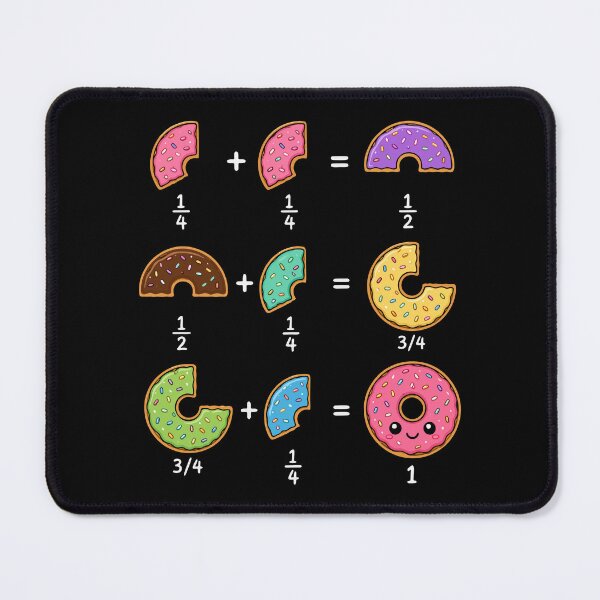 Item preview, Donut Fractions Learning Math Humor designed and sold by HandicraftArt.