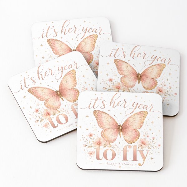 Item preview, Her Year To Fly Butterfly Birthday Gift  for Her Women Empowerment Shirt designed and sold by DreamelleStudio.
