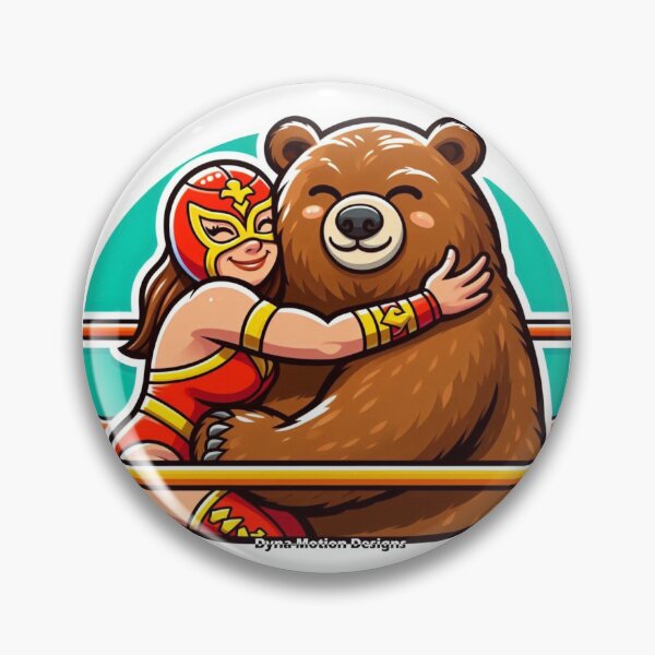 Item preview, Lucha Girl - Bear Hug! designed and sold by DynaMotionDesigns.