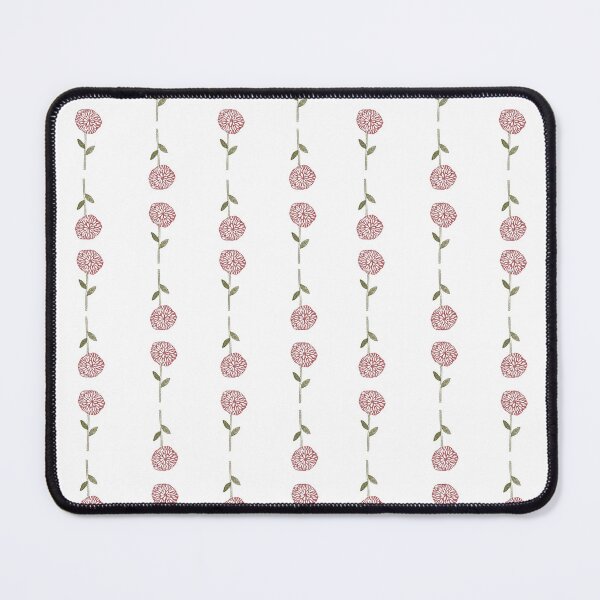 Item preview, Block print floral hand carved spaced two-directional half drop small designed and sold by Boy and Belugee.