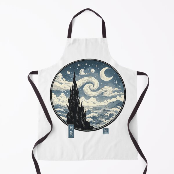 Item preview, Surreal Japanese Moon Waves - Dreamy Ukiyo-e Night Art designed and sold by TialCorner.