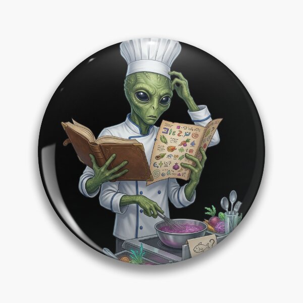 Artikelvorschau, Alien als Koch entworfen und verkauft von ReneMM.