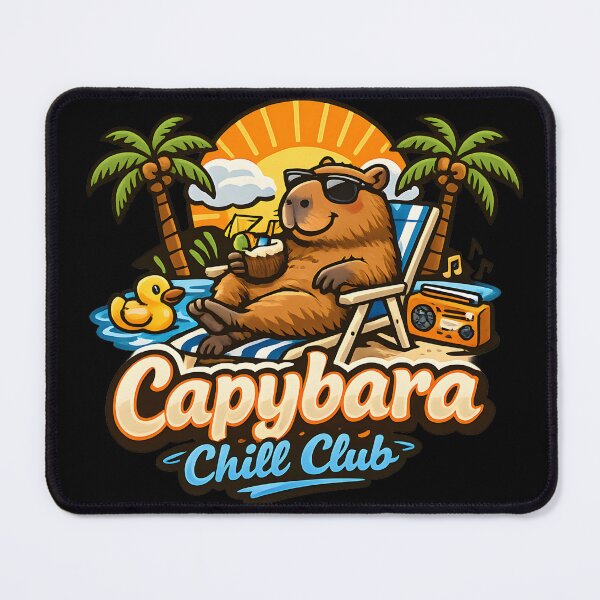 Item preview, Capybara Chill Club – Funny Capybara Summer Meme Design designed and sold by meshhead.
