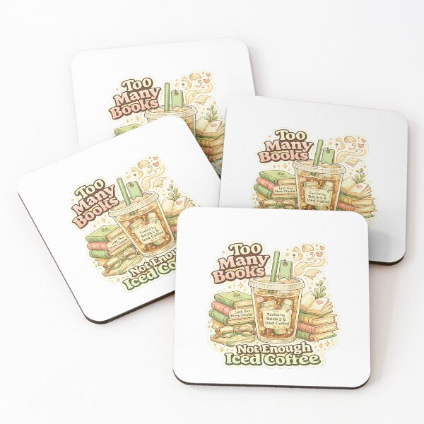 Item preview, Too Many Books Not Enough Iced Coffee designed and sold by kimo55.