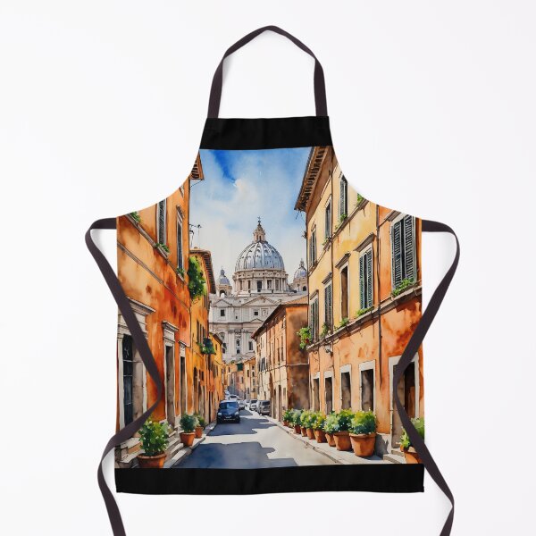 Item preview, Roman Sunsets – St. Peter's Basilica Watercolor Art designed and sold by UmSkelig834.