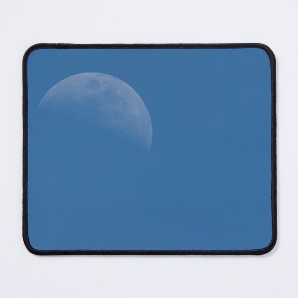 Item preview, Half moon in cloudless blue sky designed and sold by lisavonbiela.