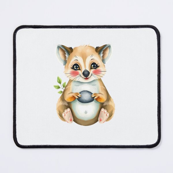 Item preview, Cute Quokka Holding a Smooth Stone With Leaves designed and sold by Passionread.