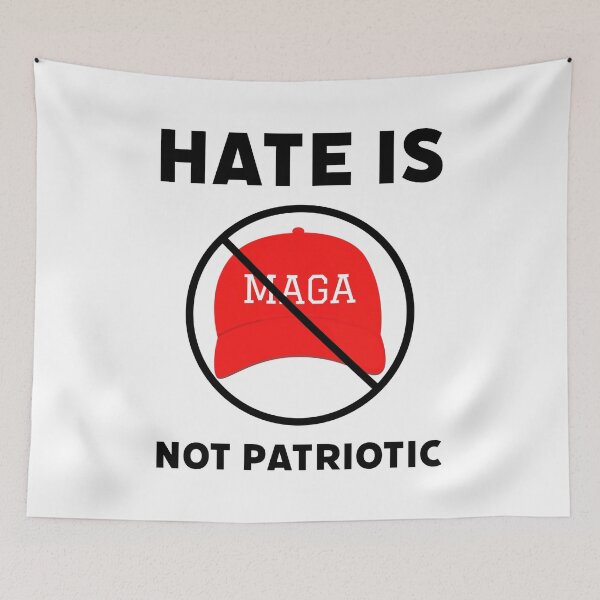 Item preview, Hate is not patriotic.  designed and sold by Rachel the Artist .