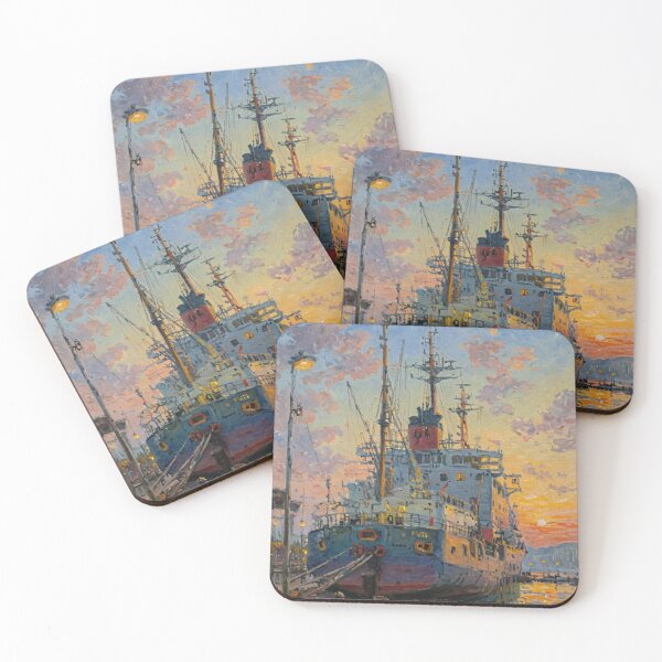 Item preview, Evening in the harbor designed and sold by sid1802.