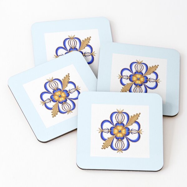 Item preview, Royal Axis Blue White - Seal of Success designed and sold by RAIPrintStudio.