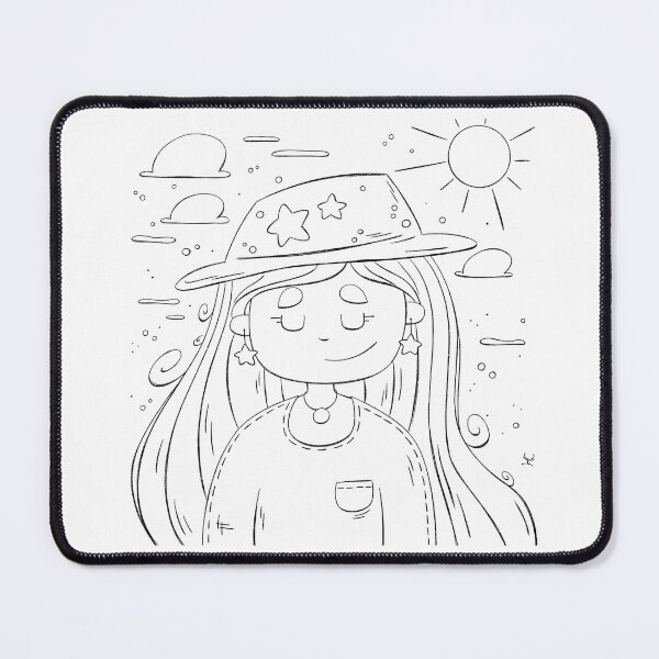 Item preview, Happy girl - lineart designed and sold by hogakosta.