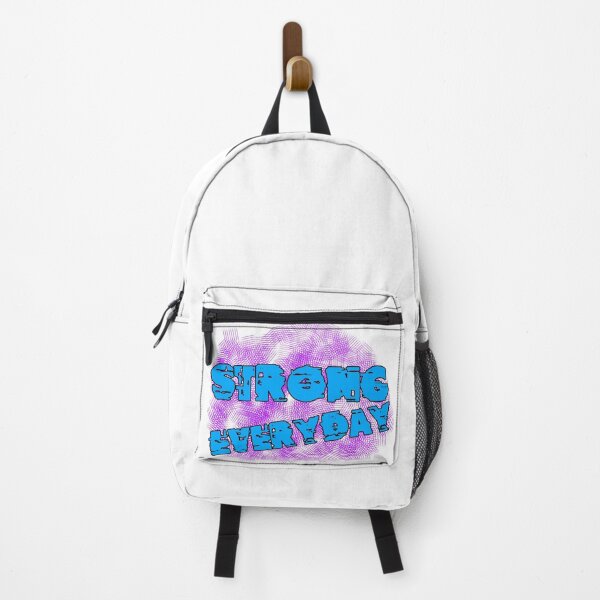 Item preview, Strong Everyday Blue Typography Purple Striped Background Motivational designed and sold by AstronautMerch.