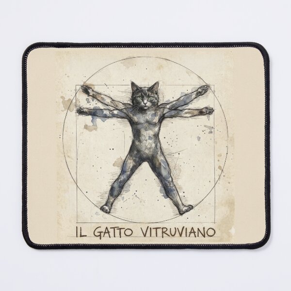 Item preview, The Vitruvian Cat Art designed and sold by Paolo-Bandal.