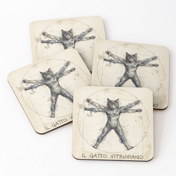 Item preview, The Vitruvian Cat Art designed and sold by Paolo-Bandal.