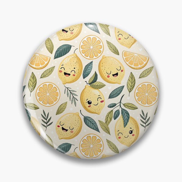 Item preview, Cute Emotional Support Lemon Citrus Pattern designed and sold by Petal & Pattern Co.