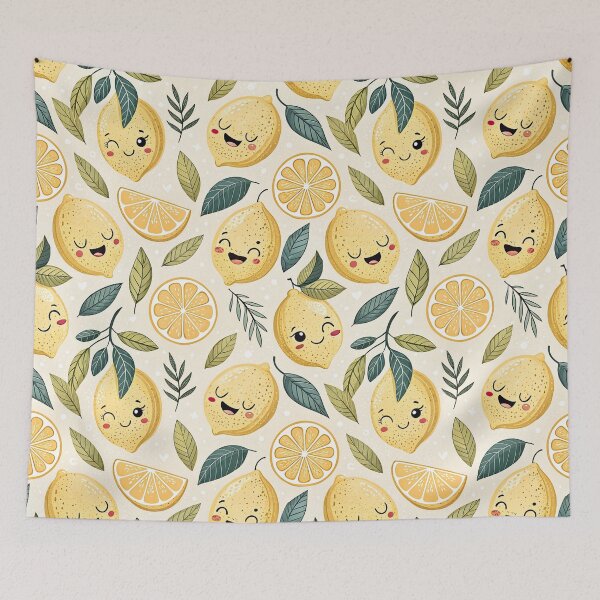 Item preview, Cute Emotional Support Lemon Citrus Pattern designed and sold by Petal & Pattern Co.