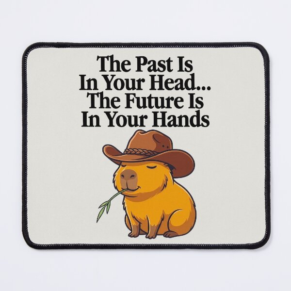 Item preview, Inspirational Cowboy Capybara Future Mindset Graphic designed and sold by WAMTEES.