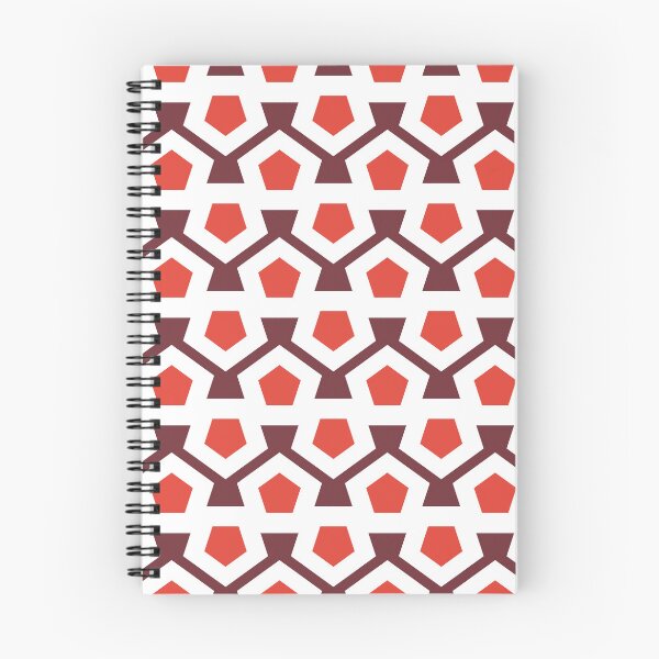 Item preview, Wine & vermillion geometric pattern designed and sold by Mint + Midnight.