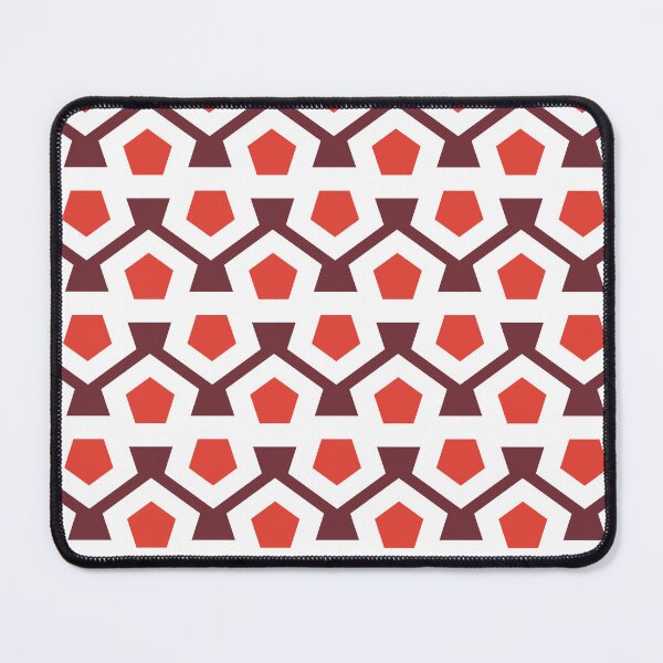 Item preview, Wine & vermillion geometric pattern designed and sold by Mint + Midnight.