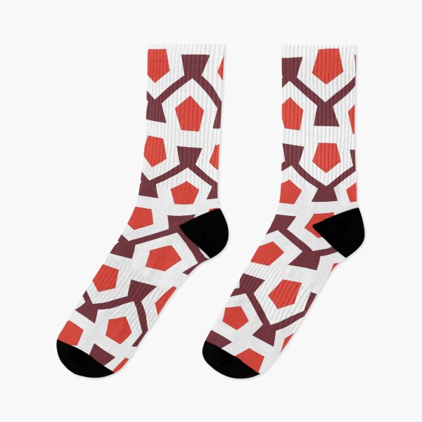 Item preview, Wine & vermillion geometric pattern designed and sold by Mint + Midnight.