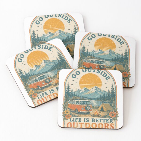 Item preview, Go Outside – Vintage Camping Adventure Aesthetic designed and sold by MonnSatis.