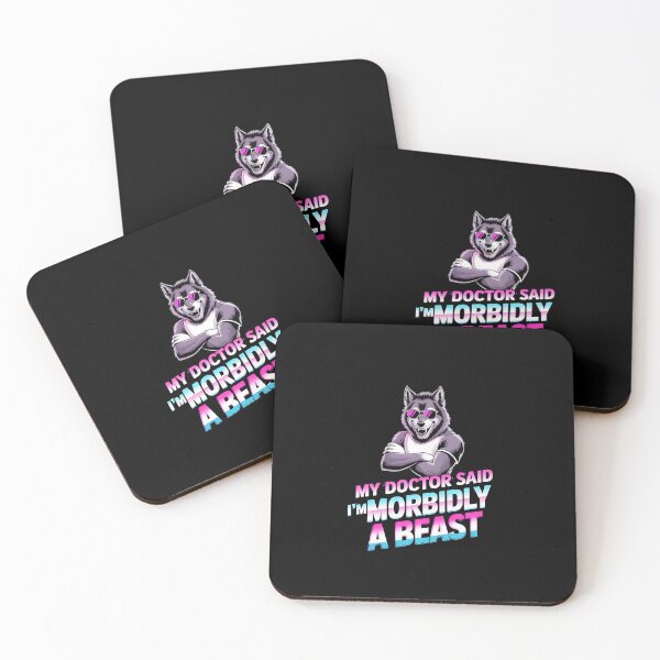 Item preview, My Doctor Said I'm Morbidly A Beast Funny Saying Inspired by Alpha Wolf Meme designed and sold by Redgiant87x.
