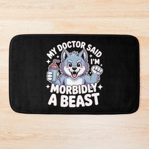 Item preview, My Doctor Said I'm Morbidly A Beast Dark Humor Werewolf Meme Design designed and sold by Redgiant87x.