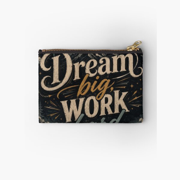 Item preview, Dream big, work hard, typography with mountain landscape designed and sold by elopezstock.