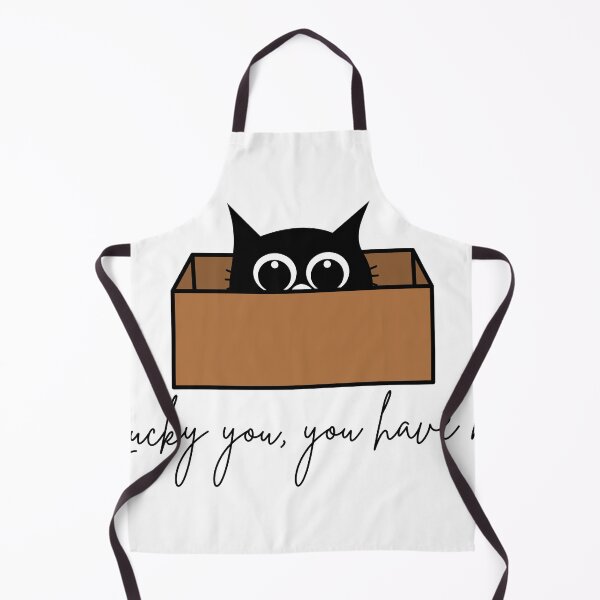 Item preview, Lucky You, You Have Me – Typography Design Black Cute Cat Gift Box designed and sold by Art IN Pack.
