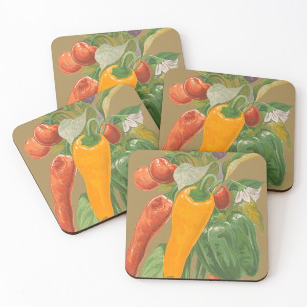 Item preview, vintage bell peppers designed and sold by okapia concolor.