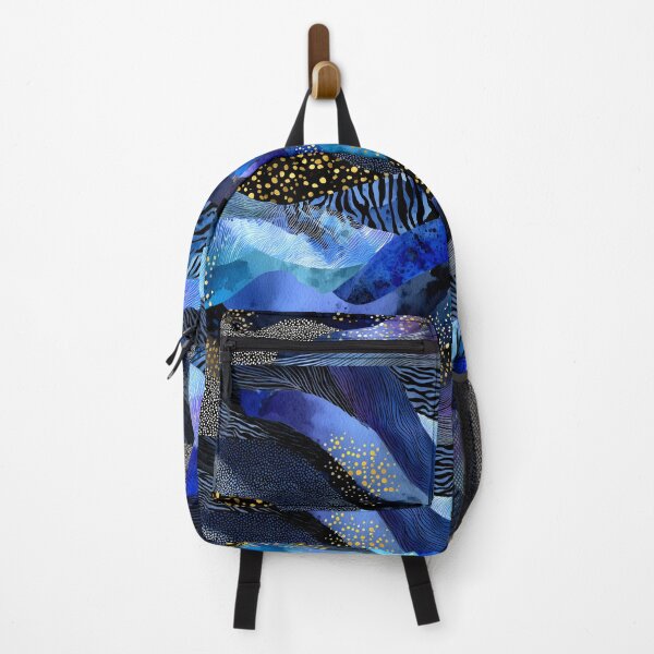Item preview, Midnight Blue, Aqua, Golden Faux Animal Print Abstract designed and sold by DEC02.