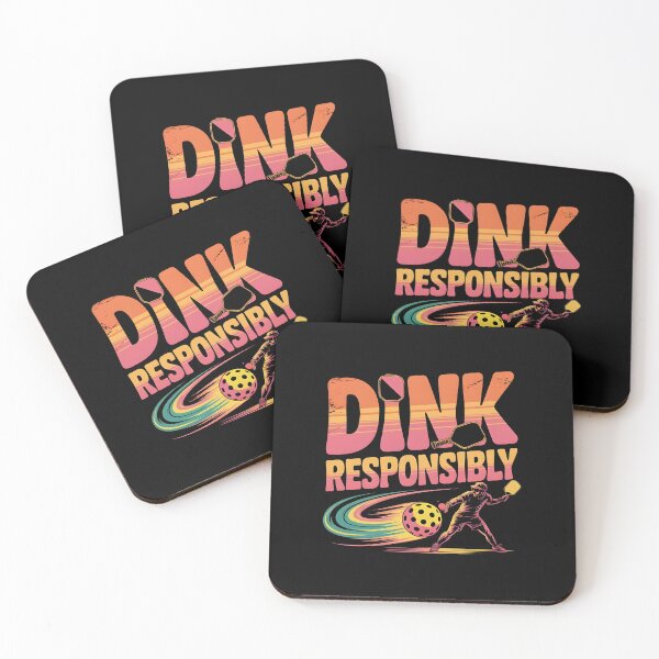 Item preview, Dink Responsibly Pickleball Funny Pickleball Player Design With Pickleball Paddles designed and sold by Redgiant87x.
