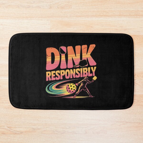 Item preview, Dink Responsibly Pickleball Funny Pickleball Player Design With Pickleball Paddles designed and sold by Redgiant87x.